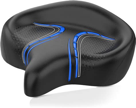 bluewind oversized bike seat|extra wide cruiser bike seat.